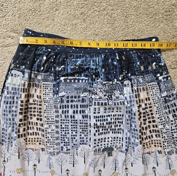 ModCloth Winter Wonderland Cotton Skirt Size L - Picture 7 of 11